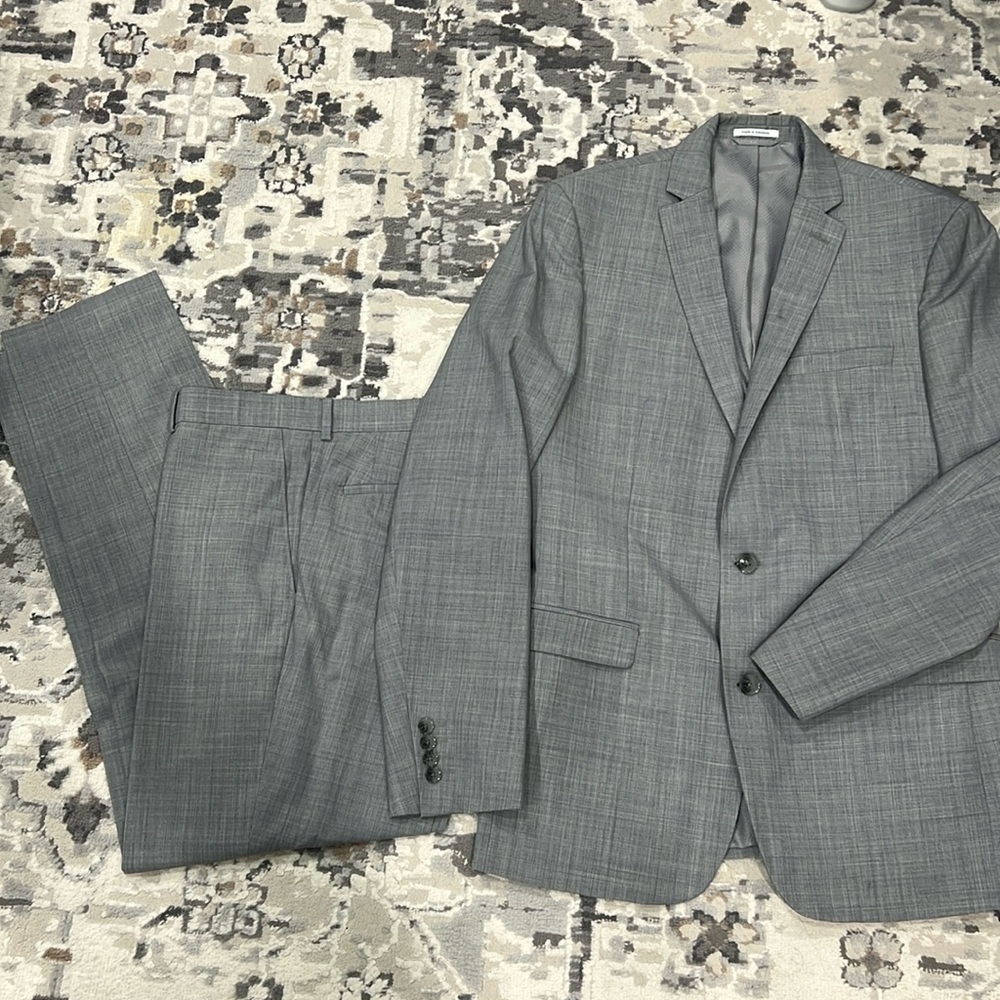 Men's Slim-Fit Wool Sharkskin Suit Jacket, Created for Macy's